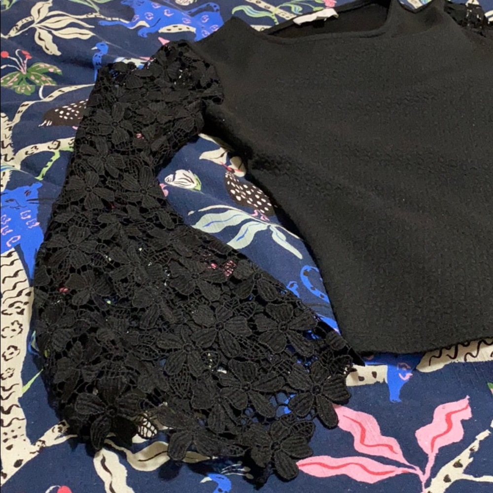 Beautiful black Anthropologie top size xs